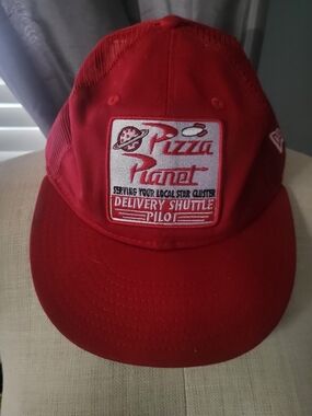 Pizza Planet Red Mesh Trucker Hat